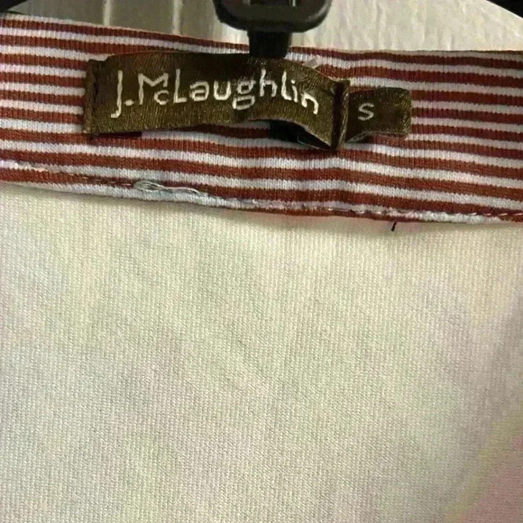 J McLaughlin blouse/tunic Catalina cloth over 1/4 button up 3/4 sleeves. Small - Picture 5 of 6